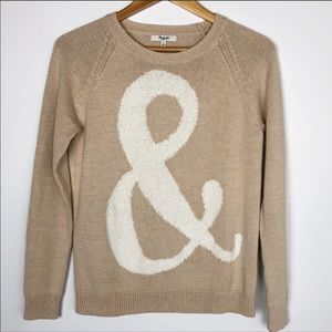 Madewell Ampersand Sweater. S.